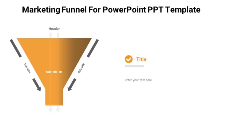 Marketing Funnel For PowerPoint PPT Template : 100% Editable PPTx