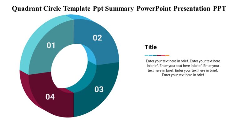 Quadrant Circle Template Ppt Summary PowerPoint Presentation PPT : 100% ...
