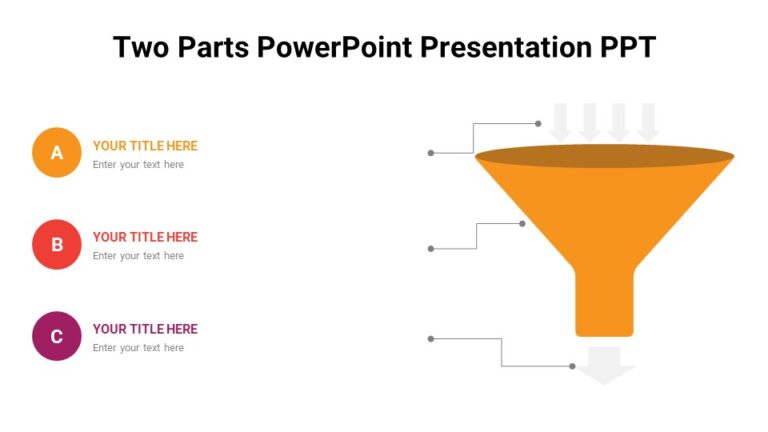 Two Parts PowerPoint Presentation PPT : 100% Editable PPTx