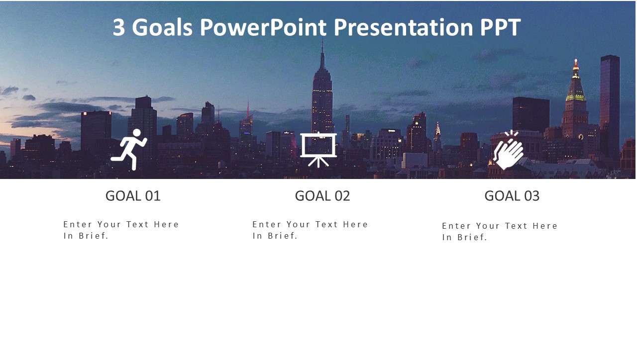 3 Goals PowerPoint Presentation PPT - PPTUniverse