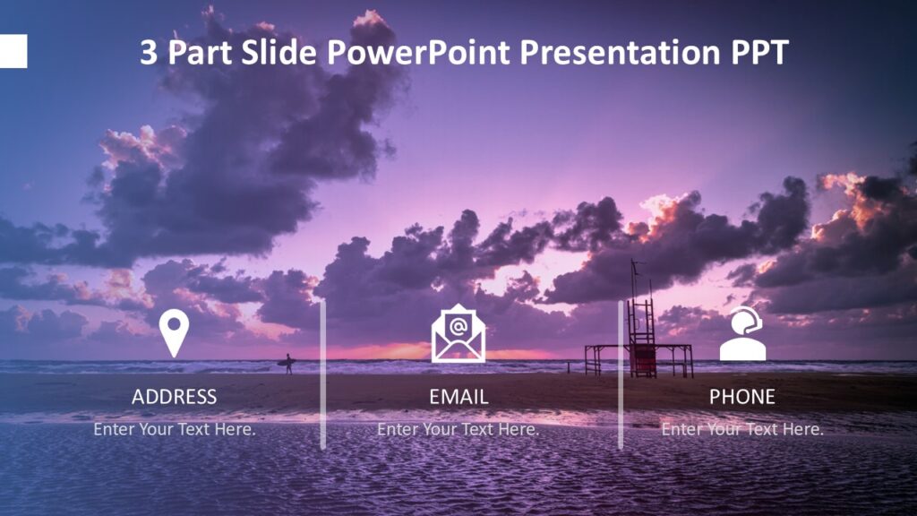3 Part Slide PowerPoint Presentation PPT : 100% Editable PPTx