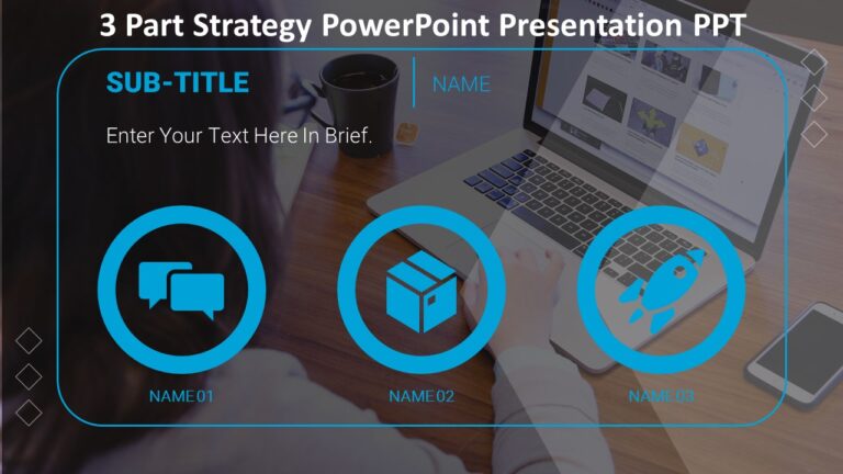 3 Part Strategy PowerPoint Presentation PPT : 100% Editable PPTx