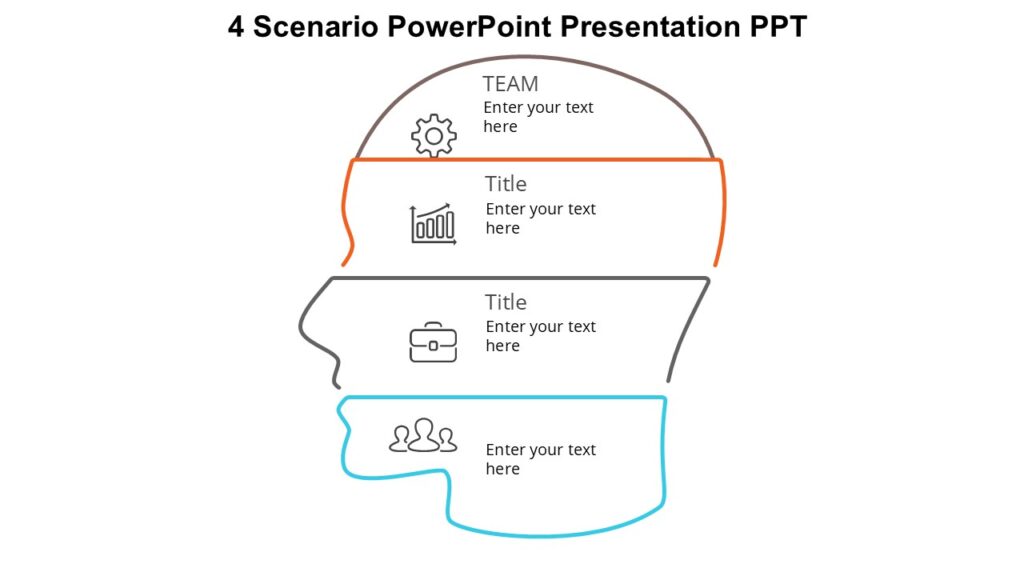 4 Scenario PowerPoint Presentation PPT : 100% Editable PPTx