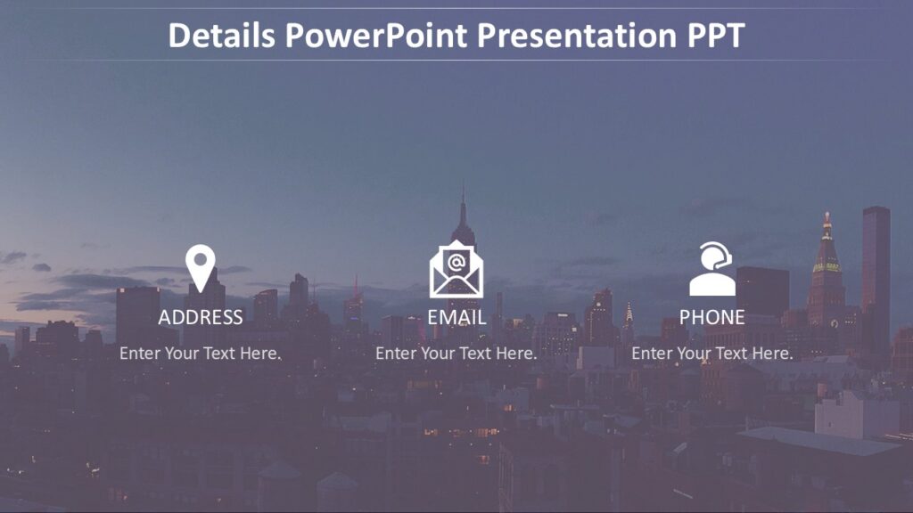 Details PowerPoint Presentation PPT : 100% Editable PPTx
