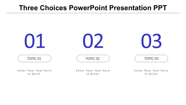 Three Choices PowerPoint Presentation PPT : 100% Editable PPTx