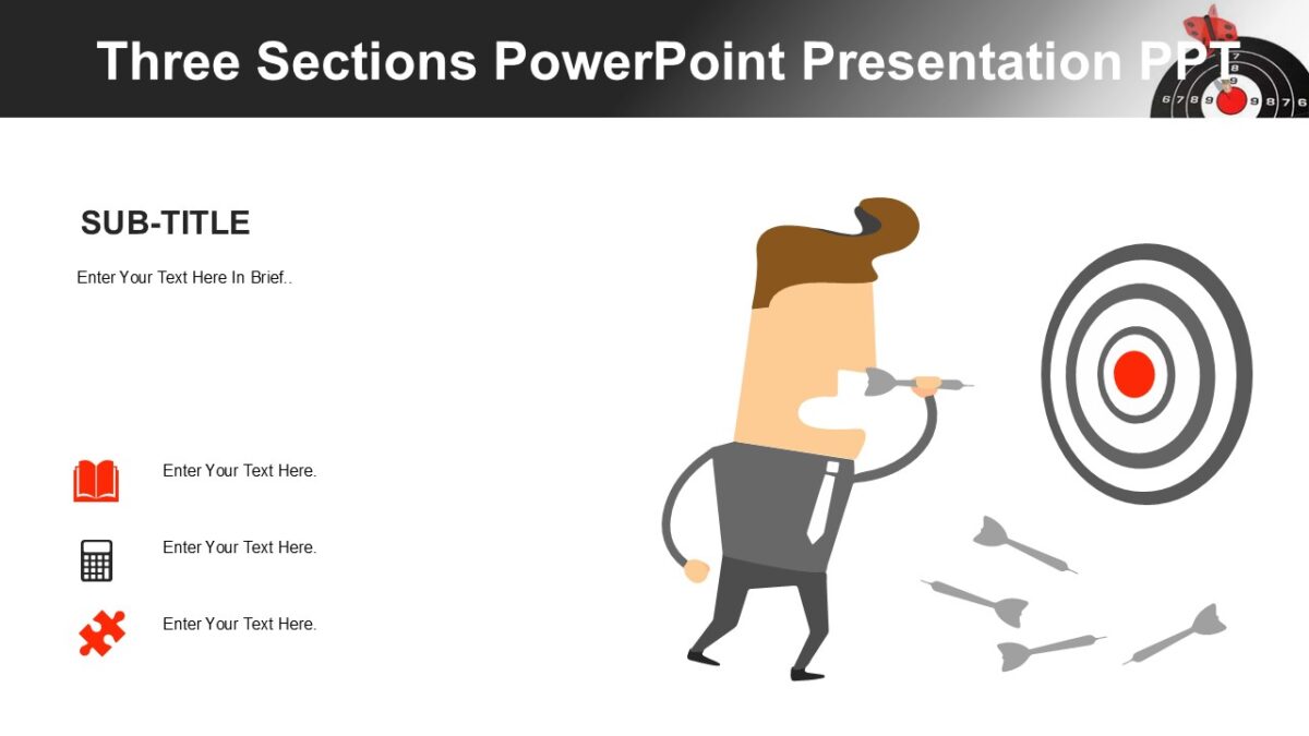 Three Sections PowerPoint Presentation PPT : 100% Editable PPTx
