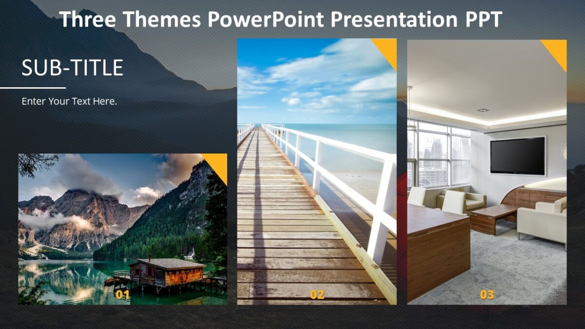 Three Themes PowerPoint Presentation PPT : 100% Editable PPTx
