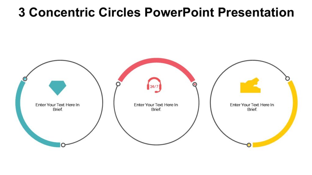 3 Concentric Circles PowerPoint Presentation - PPTUniverse