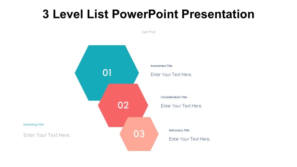 3 Level List PowerPoint Presentation - PPTUniverse