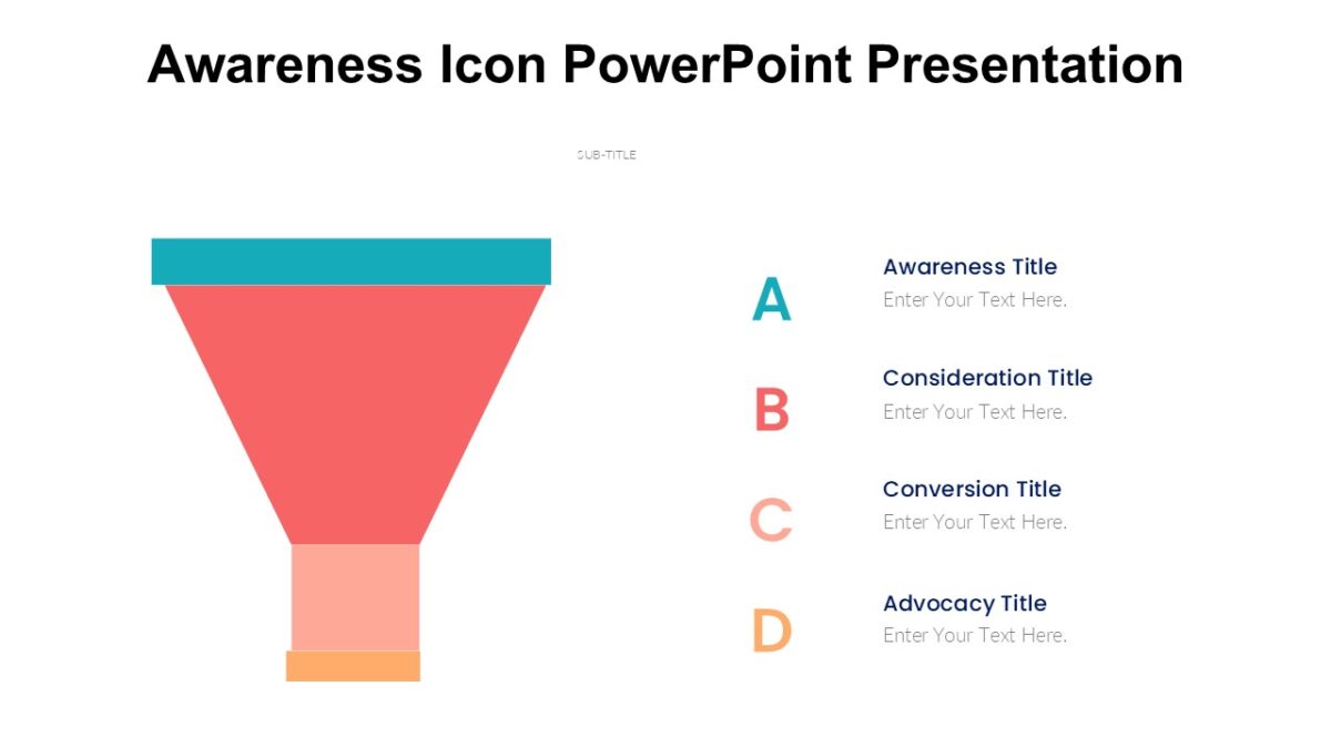 Awareness Icon PowerPoint Presentation : 100% Editable PPTx
