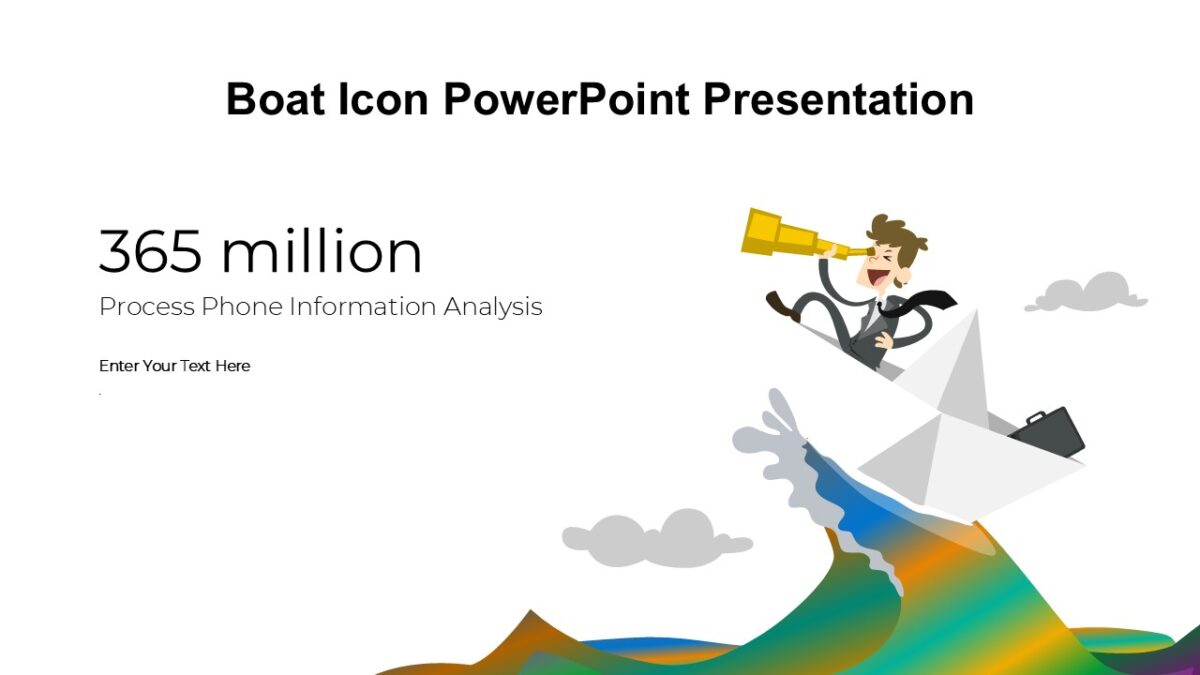 Boat Icon PowerPoint Presentation : 100% Editable PPTx