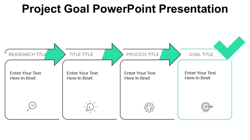 Project Goal PowerPoint Presentation : 100% Editable PPTx