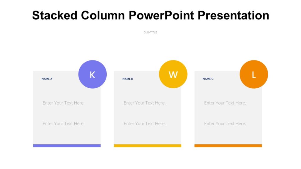 Stacked Column PowerPoint Presentation - PPTUniverse