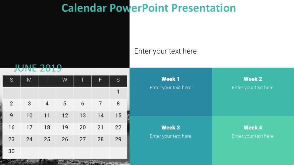 Calendar PowerPoint Presentation : 100% Editable PPTx