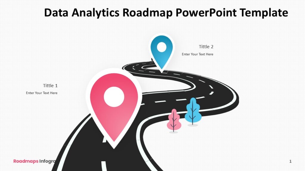 Data Analytics Roadmap PowerPoint Template : 100% Editable PPTx