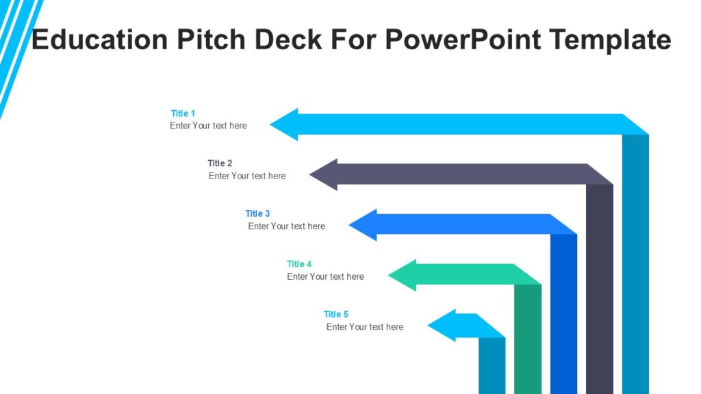 Education Pitch Deck For PowerPoint Template : 100% Editable PPTx