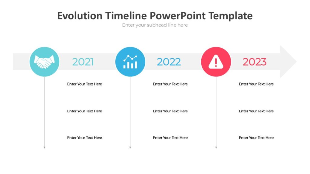Evolution Timeline PowerPoint Template : 100% Editable PPTx