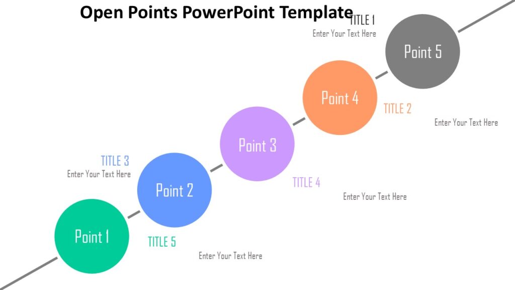 Open Points PowerPoint Template : 100% Editable PPTx