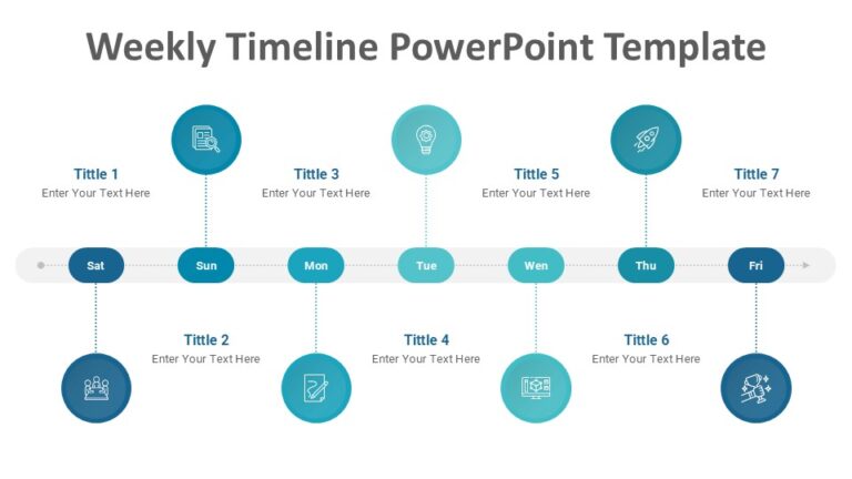 Weekly Timeline PowerPoint Template - PPTUniverse