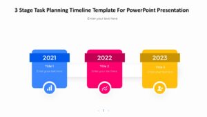 3 Stage Task Planning Timeline Template For PowerPoint Presentation ...