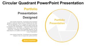 Circular Quadrant PowerPoint Presentation : 100% Editable PPTx