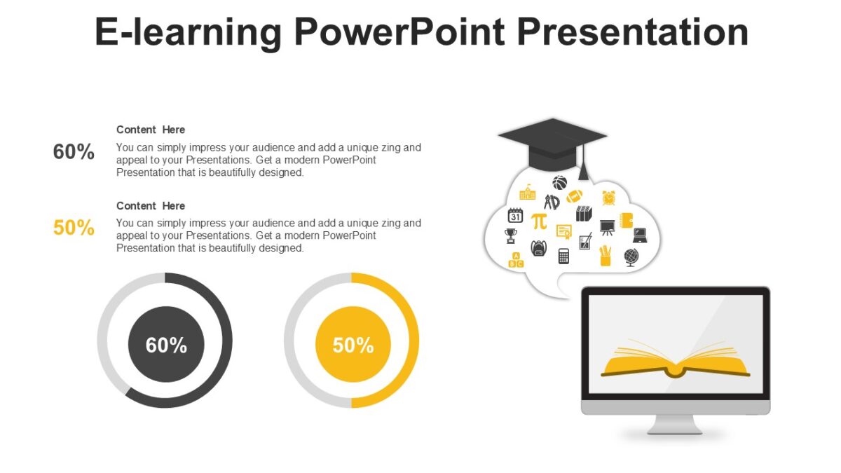 E-learning PowerPoint Presentation : 100% Editable PPTx