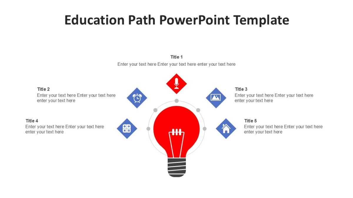 Education Path PowerPoint Template - PPTUniverse