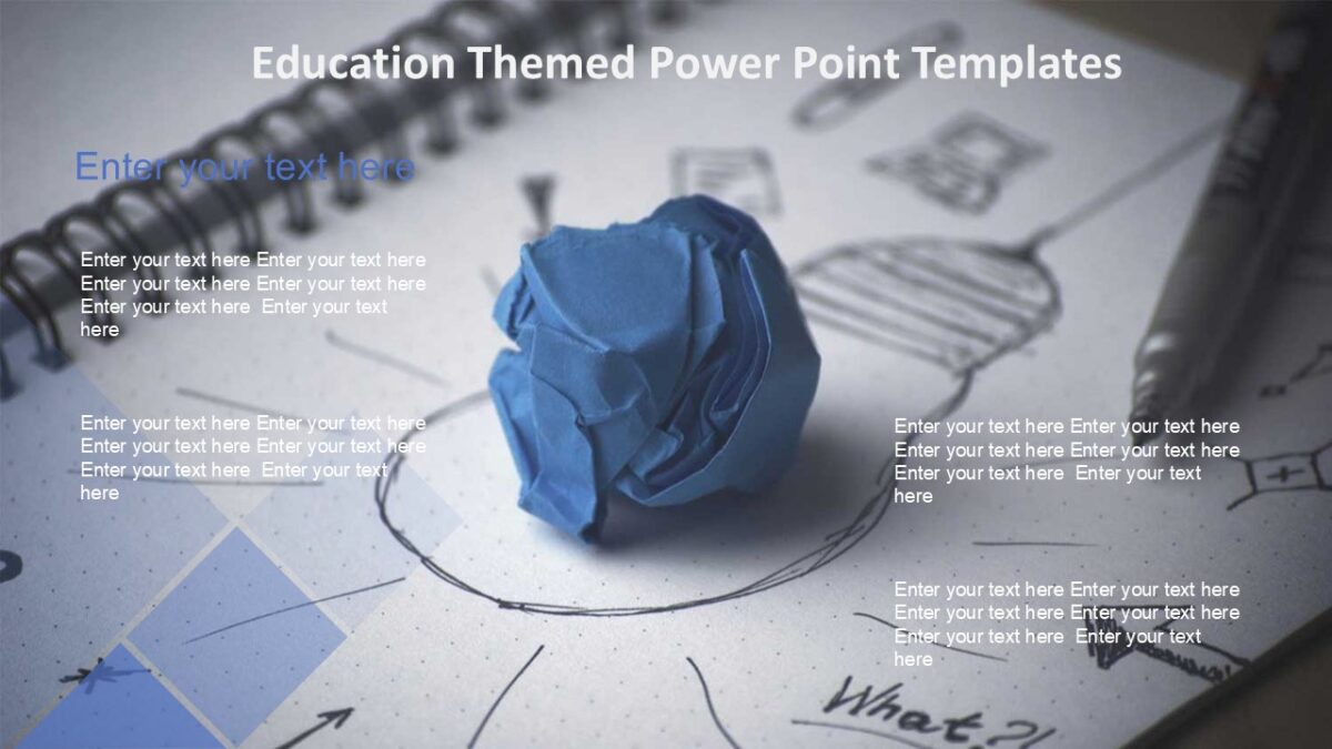 Education Themed Power Point Templates : 100% Editable PPTx