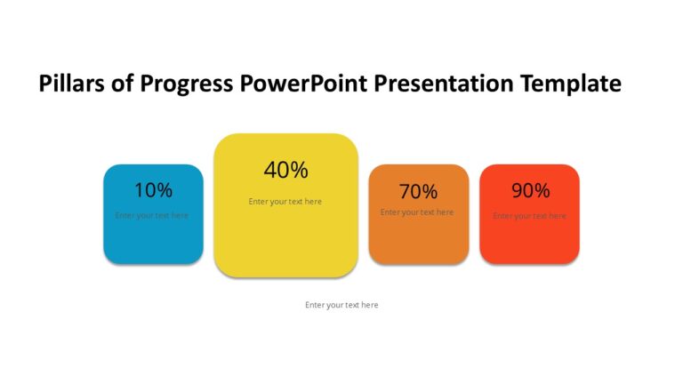Pillars of Progress PowerPoint Presentation Template : 100% Editable PPTx