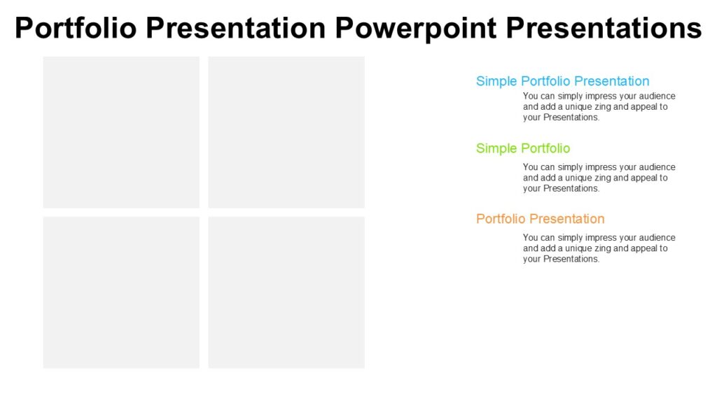 Portfolio Presentation Powerpoint Presentations : 100% Editable PPTx