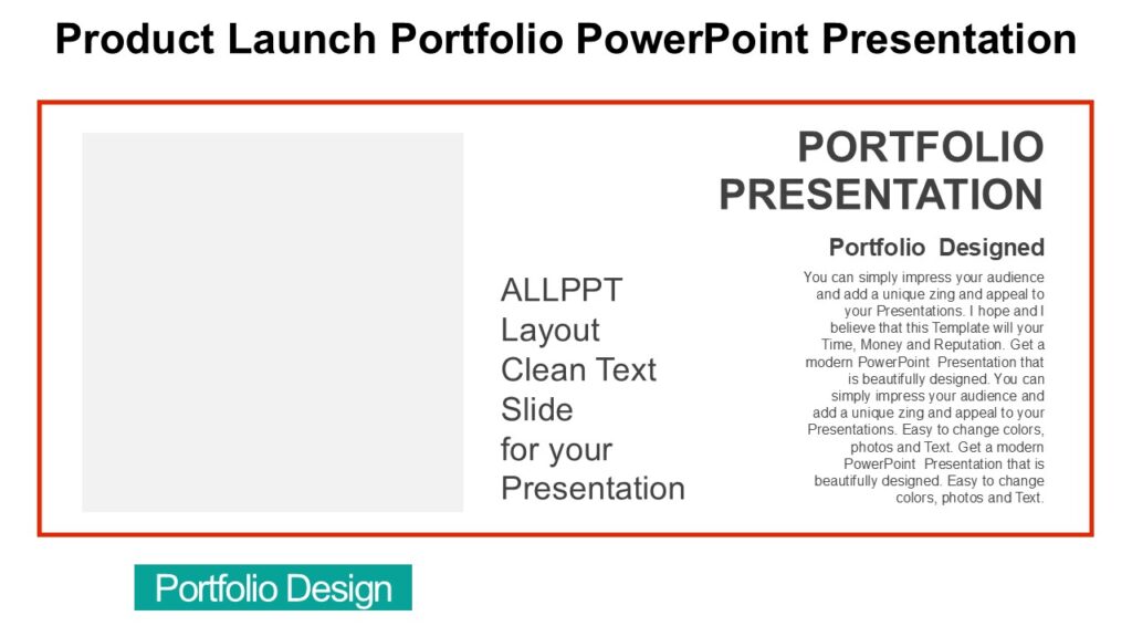 Product Launch Portfolio PowerPoint Presentation : 100% Editable PPTx
