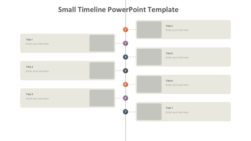 Small Timeline PowerPoint Template : 100% Editable PPTx