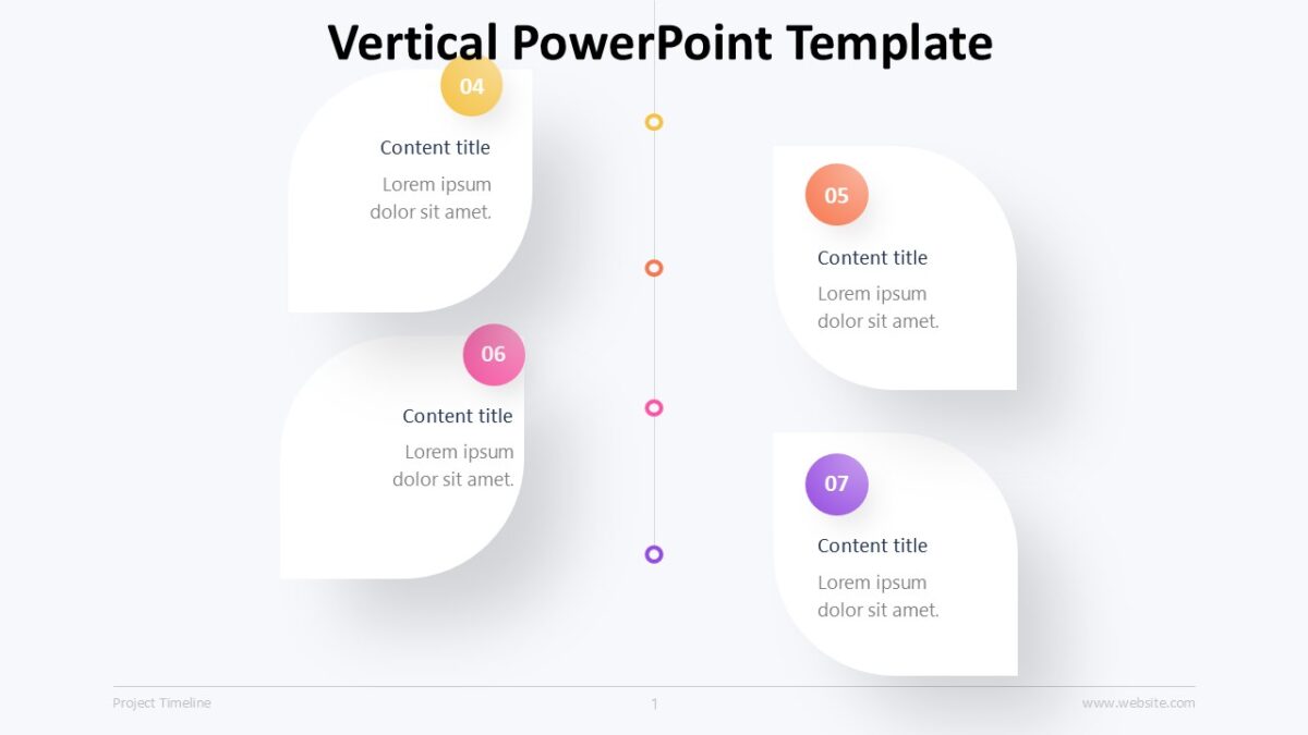 Vertical PowerPoint Template PPTUniverse