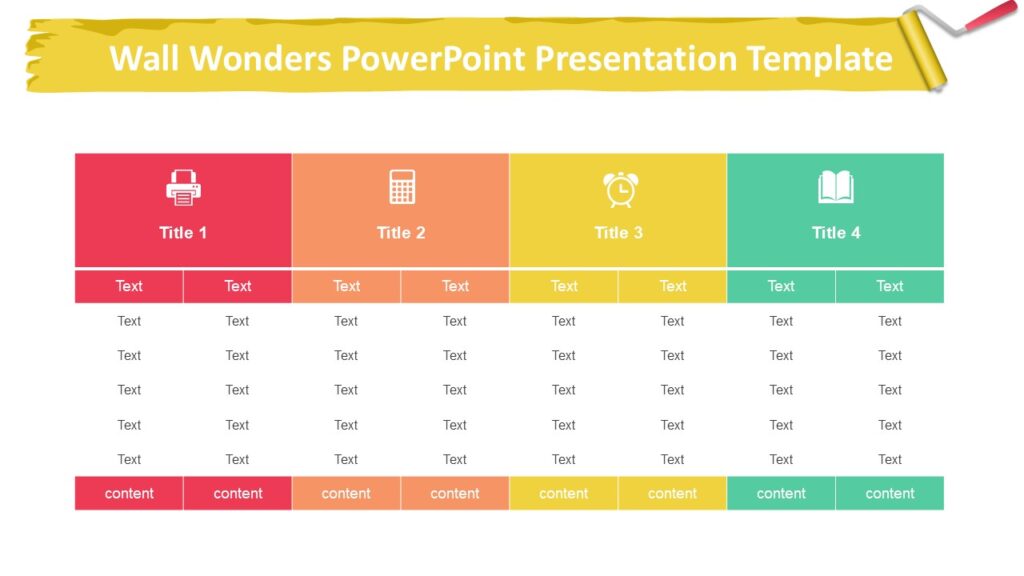 Wall Wonders PowerPoint Presentation Template : 100% Editable PPTx