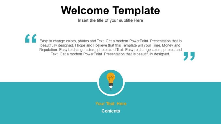 Project Welcome Introduction Slide Welcome Template : 100% Editable PPTx