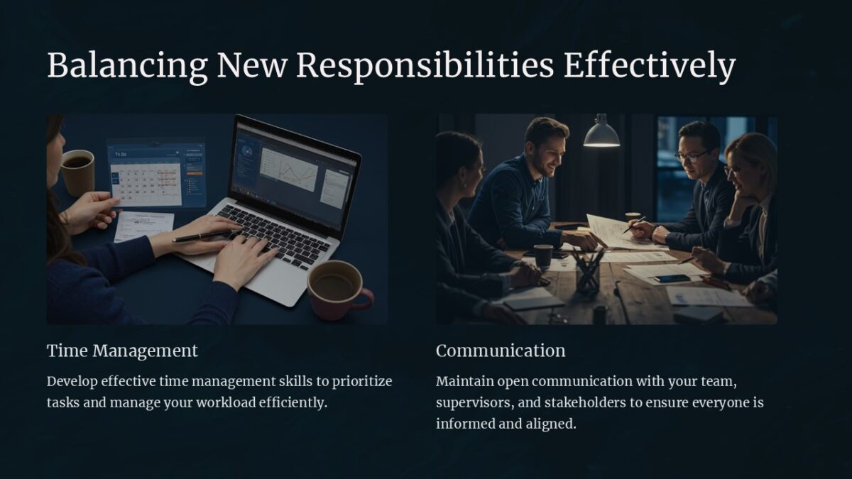 Balancing New Responsibilities Effectively PowerPoint Presentation ...