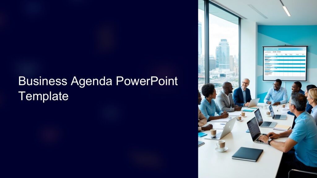 Business Agenda PowerPoint Template : 100% Editable PPTx