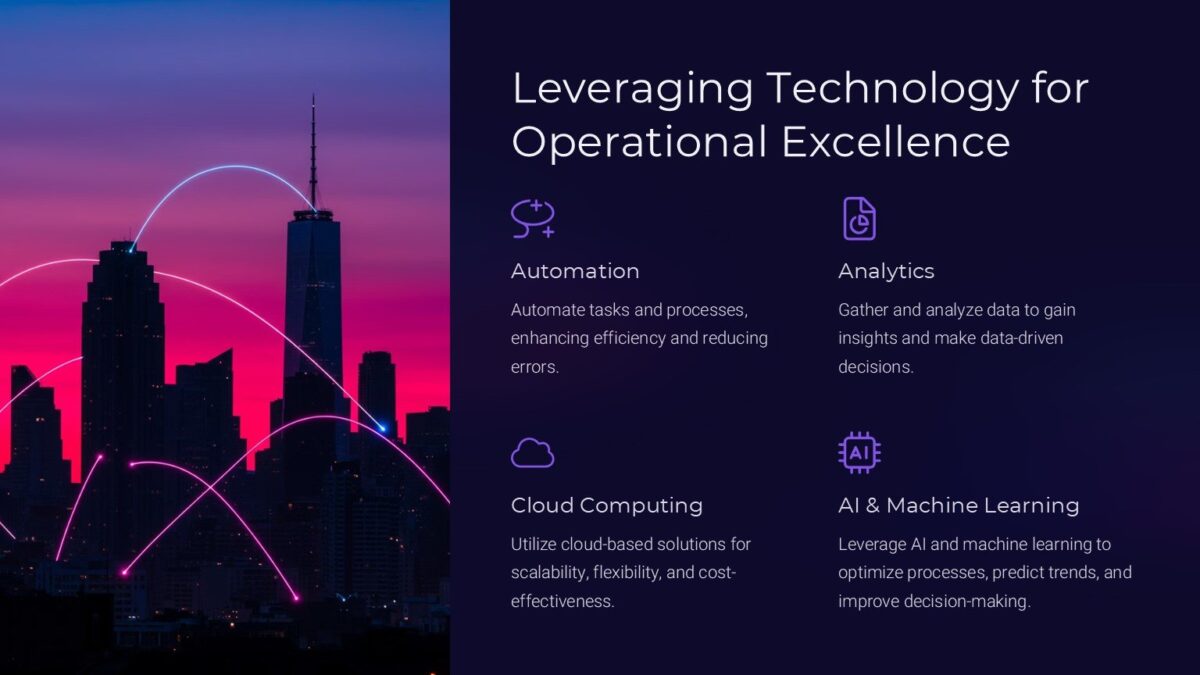 Business Operations Strategy PowerPoint Template : 100% Editable PPTx