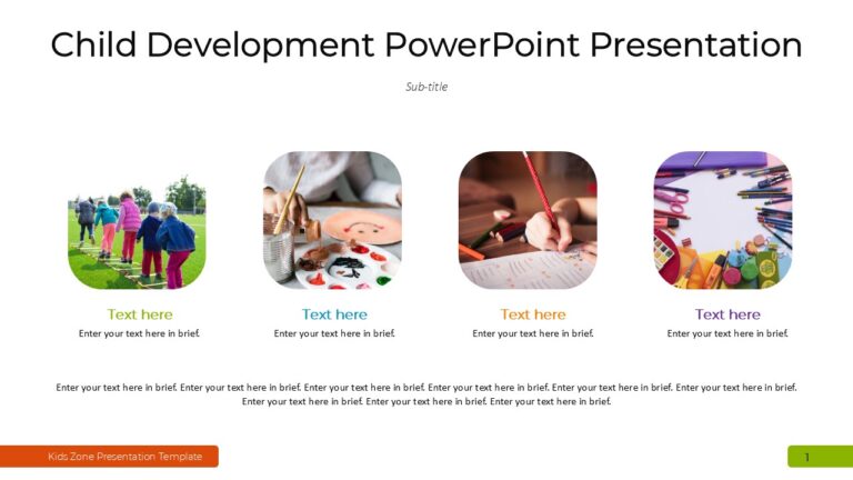 Child Development PowerPoint Presentation : 100% Editable PPTx