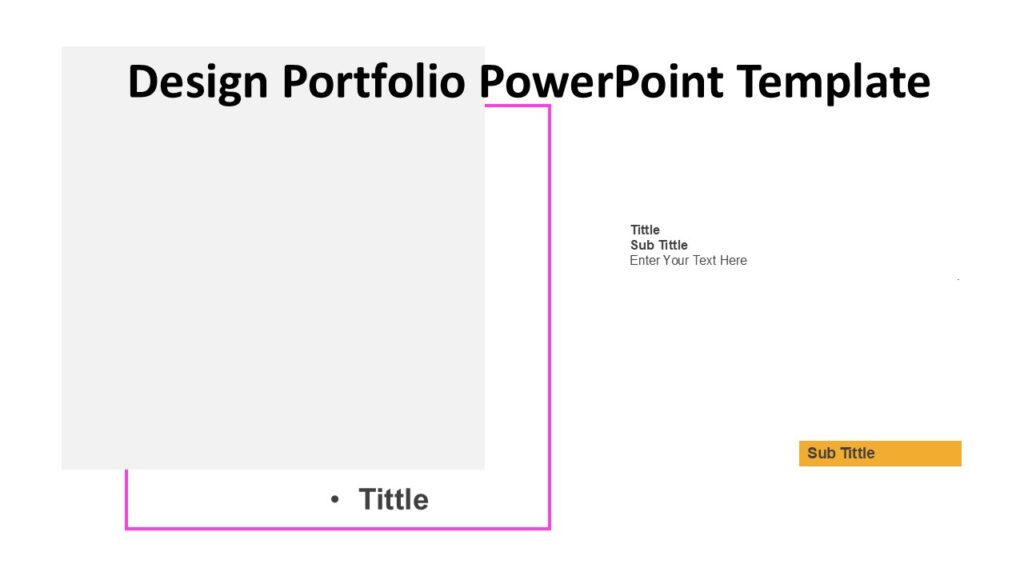 Design Portfolio PowerPoint Template : 100% Editable PPTx