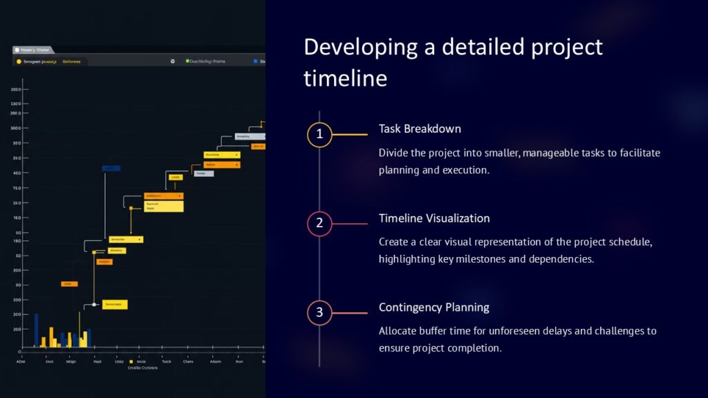 Developing a detailed project timeline PowerPoint Presentation : 100% ...