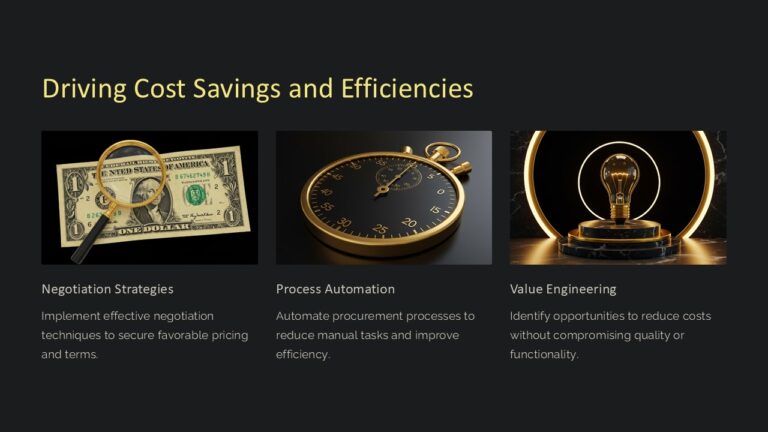 Driving Cost Savings and Efficiencies PowerPoint Presentation : 100% ...
