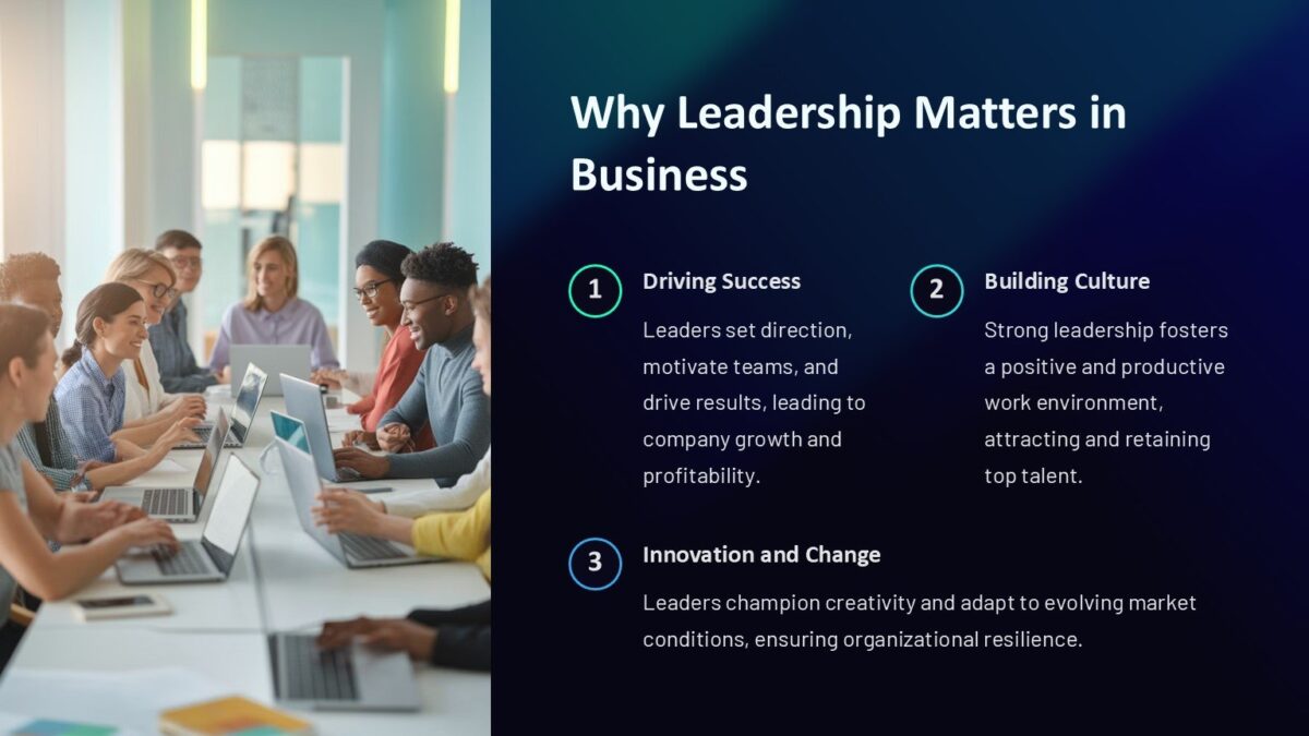 Leadership PowerPoint Template : 100% Editable PPTx