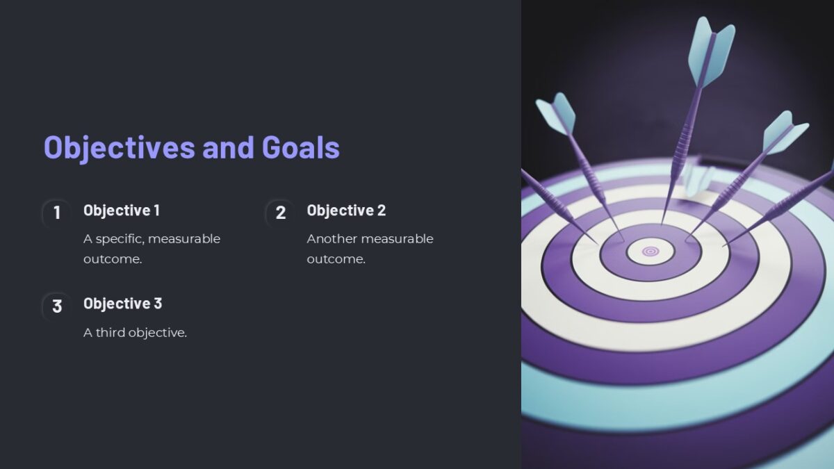 Objectives and Goals PowerPoint Presentation : 100% Editable PPTx
