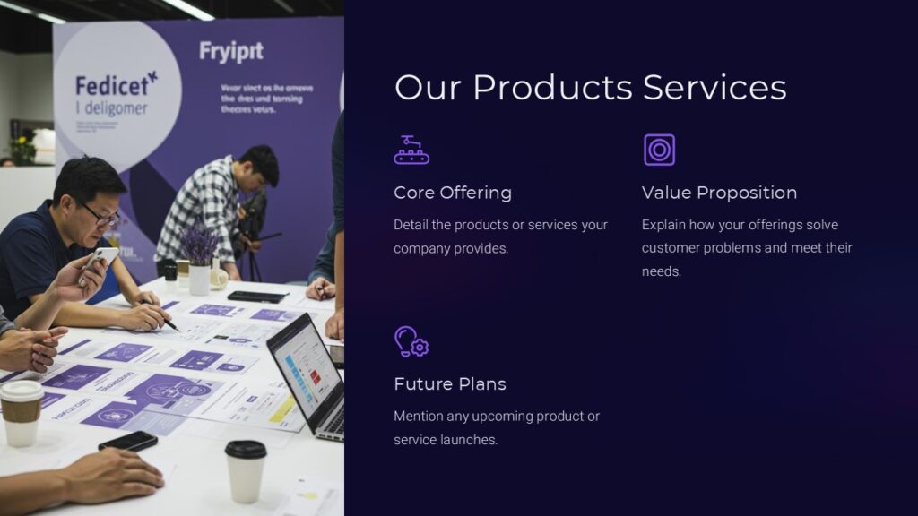 Our Products Services PowerPoint Presentation : 100% Editable PPTx