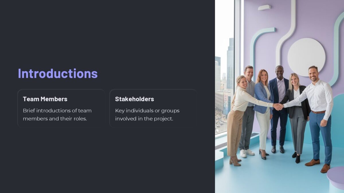 Project Kickoff Meeting PowerPoint Template : 100% Editable PPTx