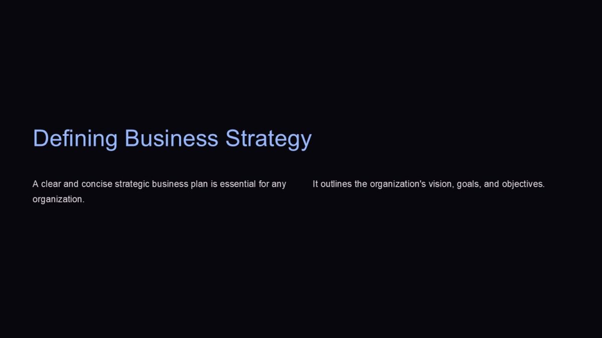 Strategic Business Plan PowerPoint Template : 100% Editable PPTx