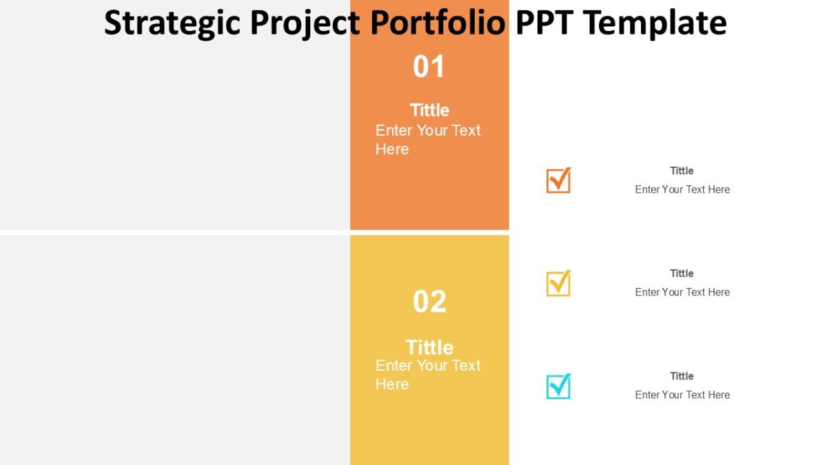 Strategic Project Portfolio PPT Template : 100% Editable PPTx
