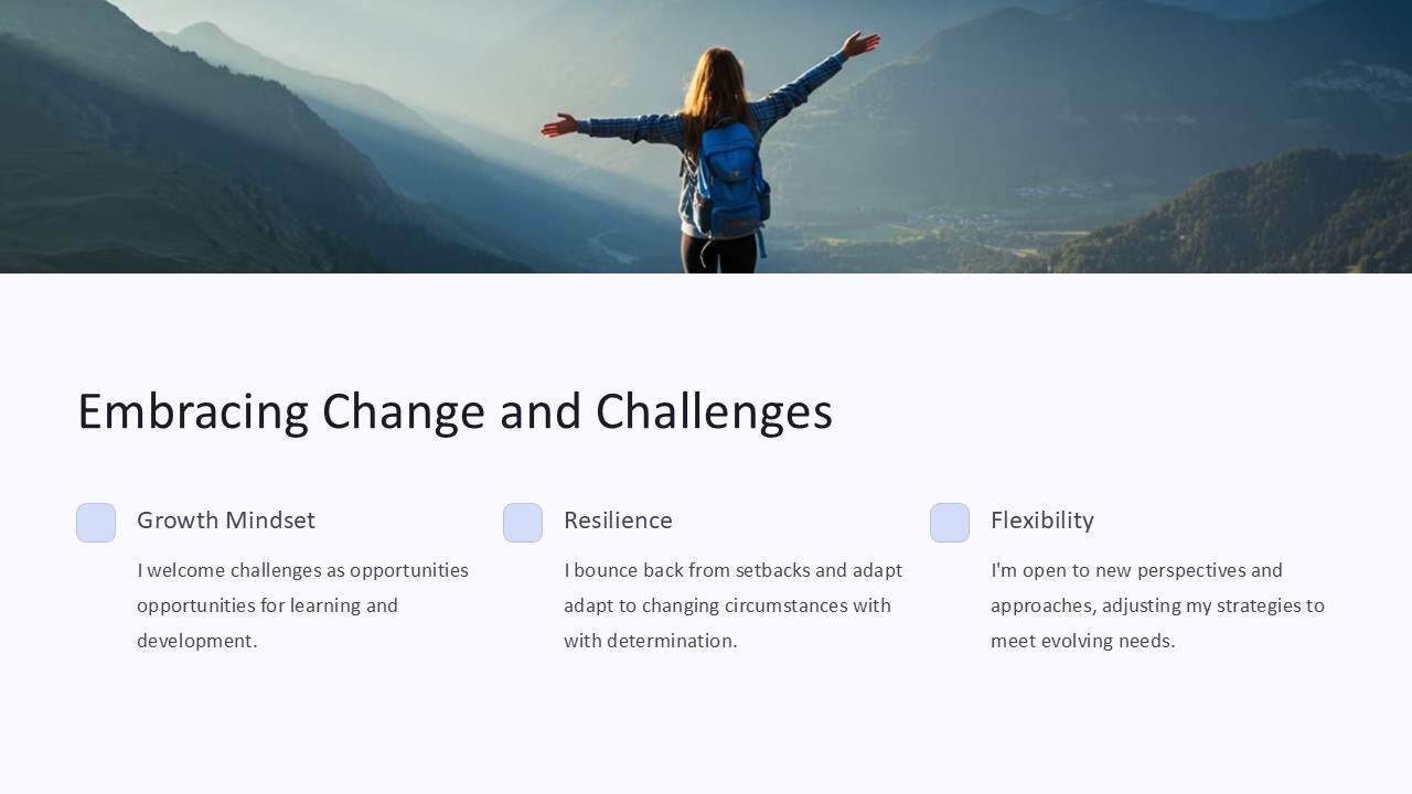 Embracing Change and Challenges PowerPoint Presentation - PPTUniverse