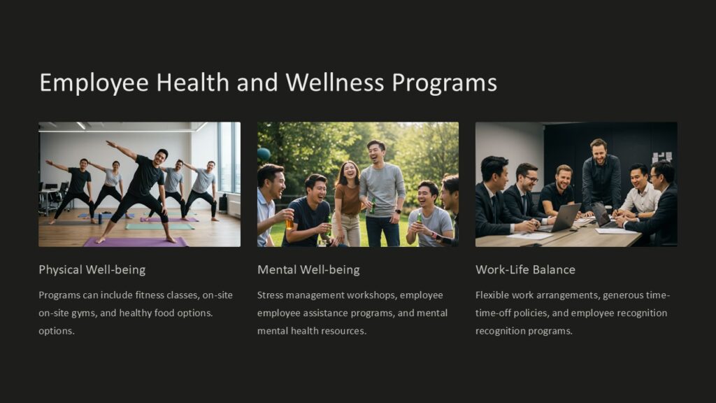 Employee Health and Wellness Programs PowerPoint Presentation : 100% ...